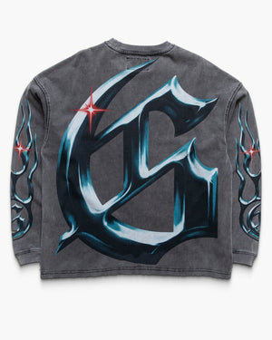 Godspeed New York New Age Reloaded LS T-Shirt - Grey Wash