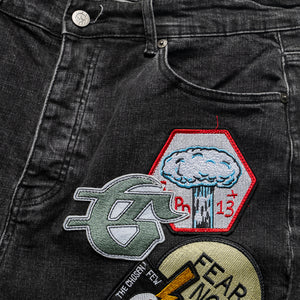 Godspeed New York Patchwork Denim Shorts V2 - Black