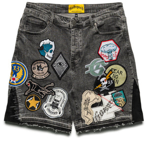 Godspeed New York Patchwork Denim Shorts V2 - Grey MIA