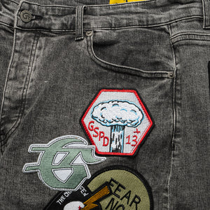Godspeed New York Patchwork Denim Shorts V2 - Grey MIA