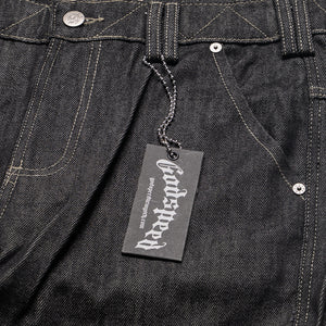 Godspeed New York Rockstar Flare Cargo Denim - Raw Black