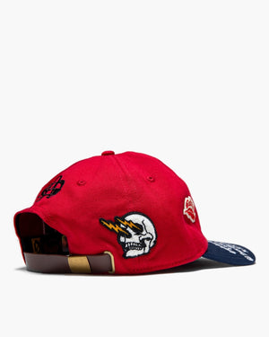 Godspeed New York Rugby Home Team Dad Hat - Red/Navy