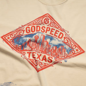 Godspeed New York Texas Skyline Tee - Bone