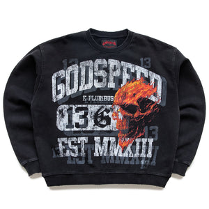 Godspeed New York Seeing Double Sweatshirt - Black Wash