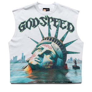 Godspeed New York Sunken Liberty Sleeveless Tee - White