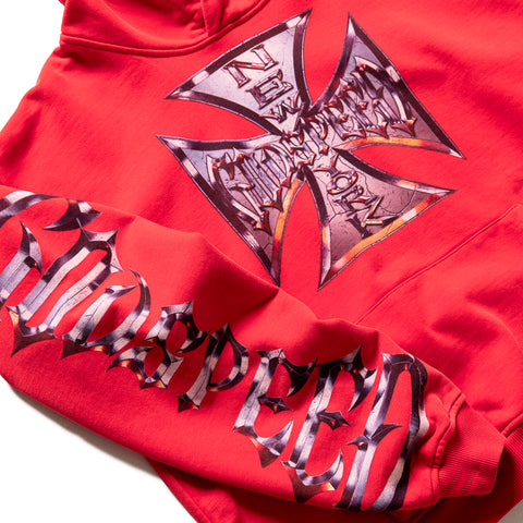 Godspeed New York Chrome Motto Hoodie - Red Wash