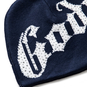 Godspeed New York OG Logo Studded Beanie - Navy/White