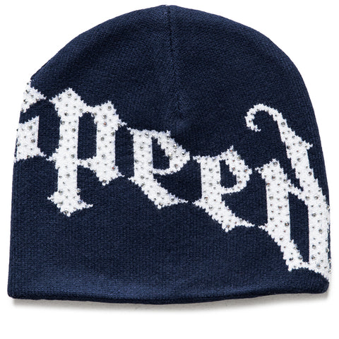 Godspeed New York OG Logo Studded Beanie - Navy/White