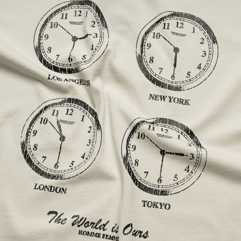 Homme Femme Jet Lag Tee - White