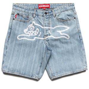 Ice Cream A La Mode Jean Shorts - Blue Stripe
