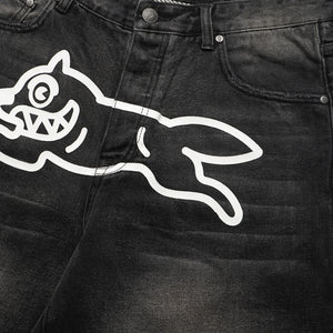 Ice Cream Breyer Jean Shorts - Black Fudge