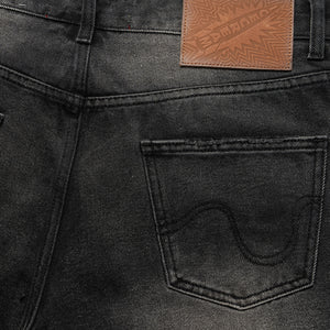 Ice Cream Breyer Jean Shorts - Black Fudge