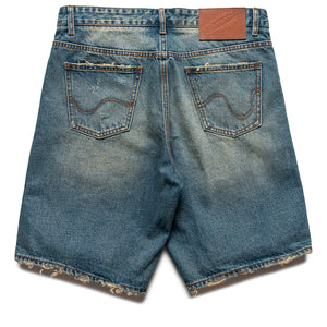 Ice Cream Blueberry Yogurt Jean Shorts - Blue Shade