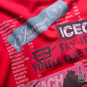 Ice Cream Bumper Knit Tee - Salsa