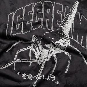 Ice Cream Creepy Crawler Knit Tee - Charcoal Art