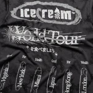 Ice Cream Creepy Crawler Knit Tee - Charcoal Art