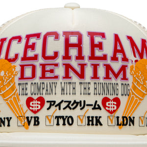 Ice Cream Check List Hat - Antique White