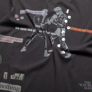 Ice Cream Fountain Knit Tee - Black