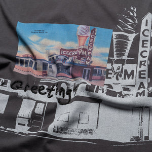 Ice Cream Fountain Knit Tee - Black