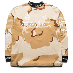 Ice Cream Hello Motto L/S Knit Tee - Camo