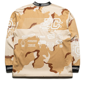 Ice Cream Hello Motto L/S Knit Tee - Camo