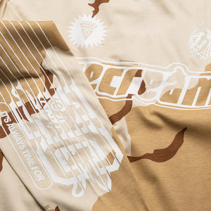 Ice Cream Hello Motto L/S Knit Tee - Camo