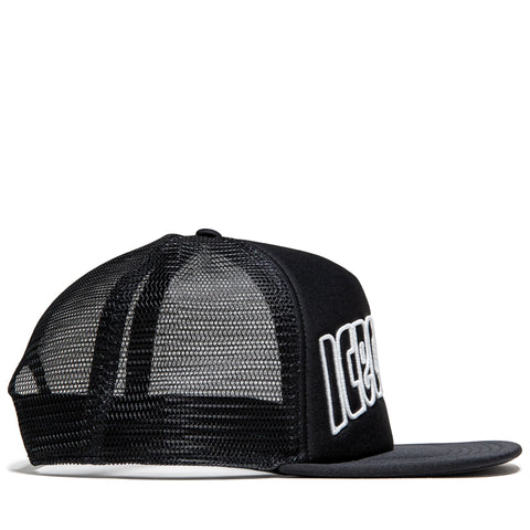 Ice Cream Outline Trucker Hat - Black