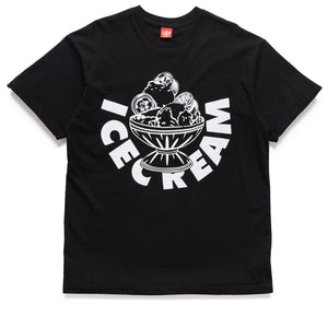 Ice Cream Rose Tee - Black