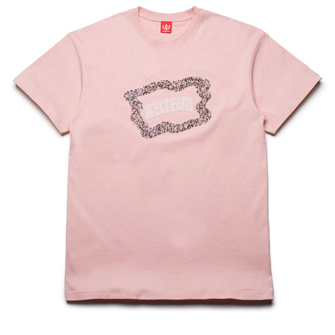 Ice Cream Flag Tee - Silver Pink