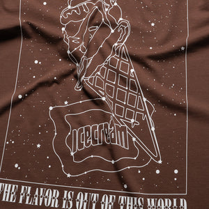 Ice Cream Star Gazing Tee - Chestnut