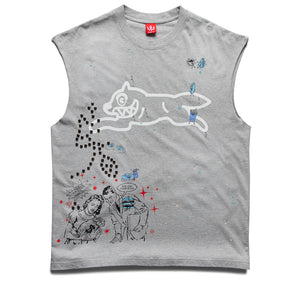 Ice Cream Samus Tank - Heather Grey