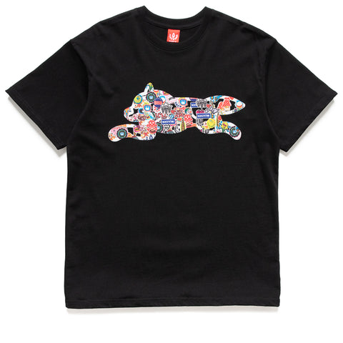 Ice Cream Stickers Tee - Black