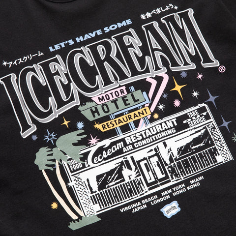 Ice Cream Store Front Tee - Black