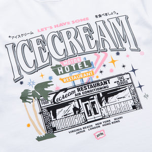 Ice Cream Store Front Tee - White