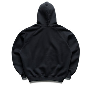 Jordan Brooklyn Oversized Fleece Full Zip Hoodie - Black/Dark Smoke Grey