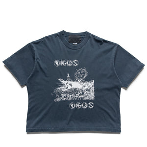 Jungles Field Of Daisies Vintage Tee - Vintage Blue
