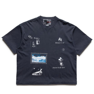 Jungles Nowhere To Go Tee - Vintage Blue