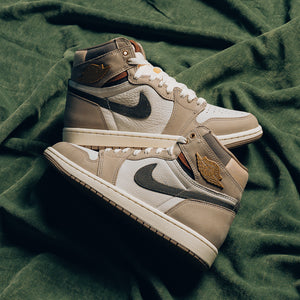 Women's Air Jordan 1 Retro High OG 'Shop Jacket'- Khaki/Multi-Color