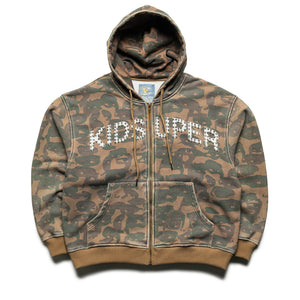 KidSuper Face Camo Hoodie - Dark Green