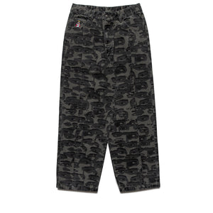 KidSuper Face Camo Wide Leg Jean - Black