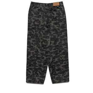 KidSuper Face Camo Wide Leg Jean - Black