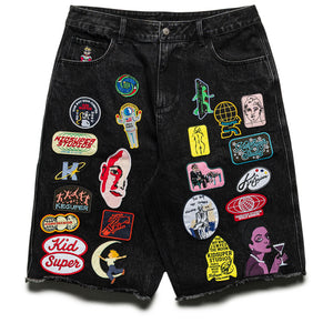 KidSuper Patches Denim Short - Black