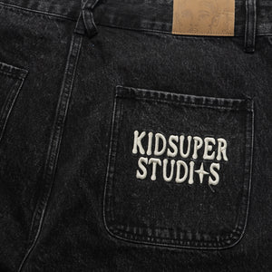 KidSuper Patches Denim Short - Black