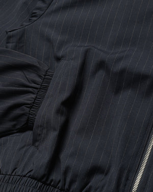 KidSuper Eye Patch Pinstripe Tracksuit Jacket - Blue