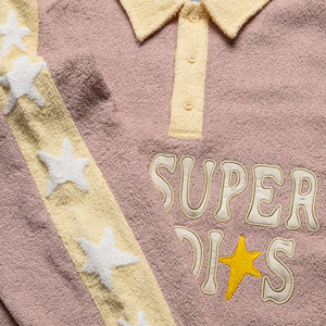 KidSuper Terrycloth Stars Rugby - Pastel Pink
