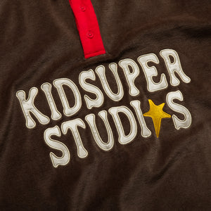 KidSuper Velour Stars Rugby - Brown