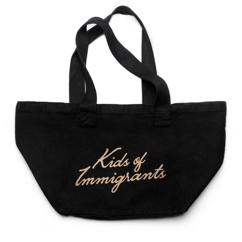 Kids of Immigrants Support Friends Tote - Black