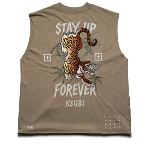 Ksubi Cut Off Ekcess Tank - Synth Green
