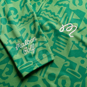 Malbon Golf Capo Performance Quarter Zip - Kelly Green