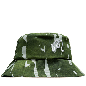 Malbon Golf Inkwash Bucket Hat - Olive Inkwash